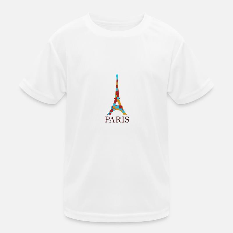 Eiffel Tower Kids Functional T-Shirt