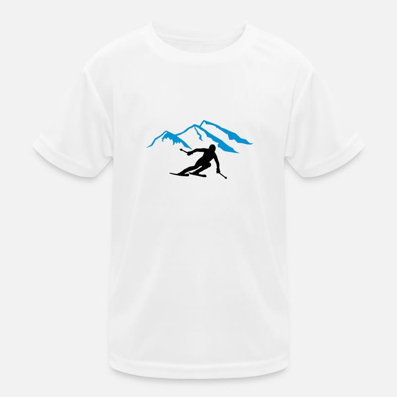 Ski Kinder Funktions-T-Shirt