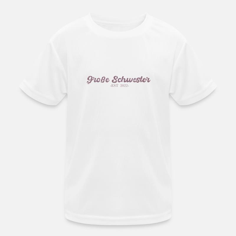 Große Schwester Geschwister Geschenk Kinder Funktions-T-Shirt