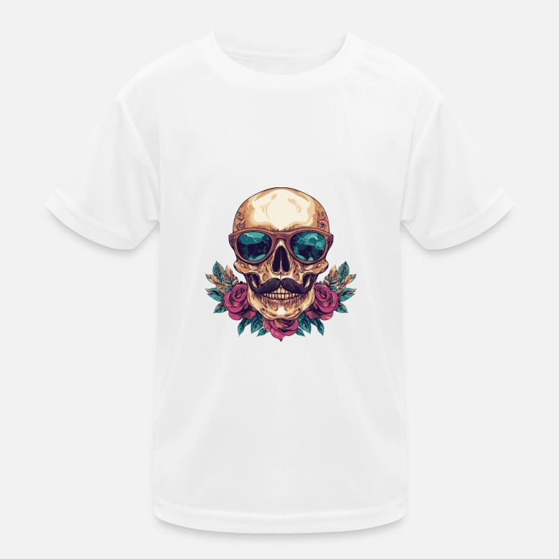 Skeleton Colorful Kids Functional T-Shirt