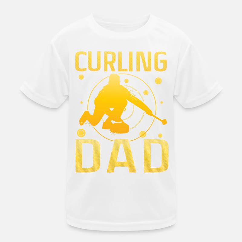 Curling Dad Kinder Funktions-T-Shirt