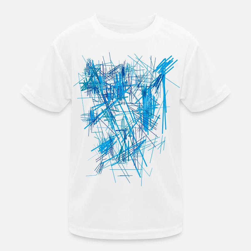 Hintergrund Blau - Kinder Funktions-T-Shirt - Weiß