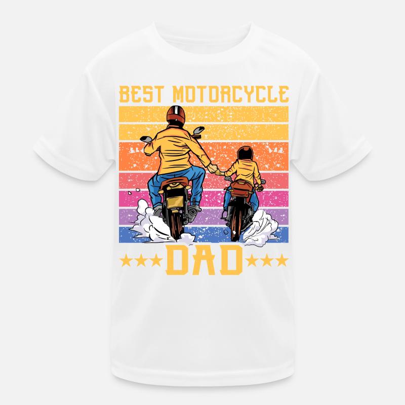 Best Motorcycle Dad Kinder Funktions-T-Shirt