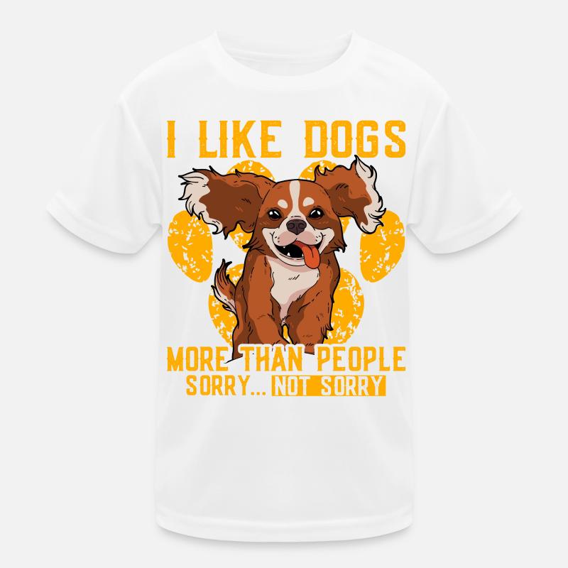 J’aime les chiens plus que les gens désolé pas désolé T-shirt sport Enfant