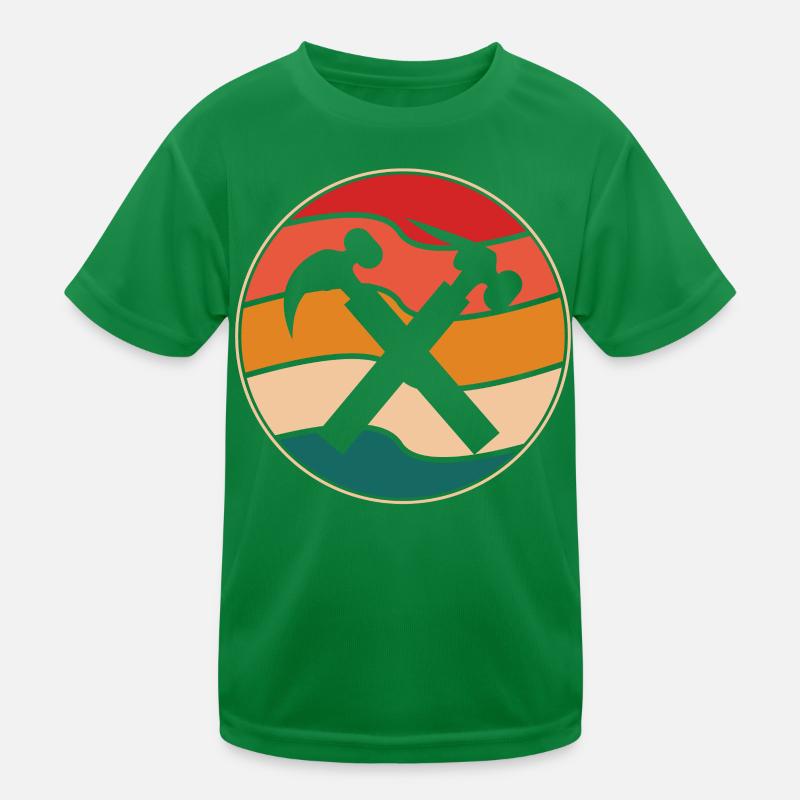 Mauerer Retro Kinder Funktions-T-Shirt