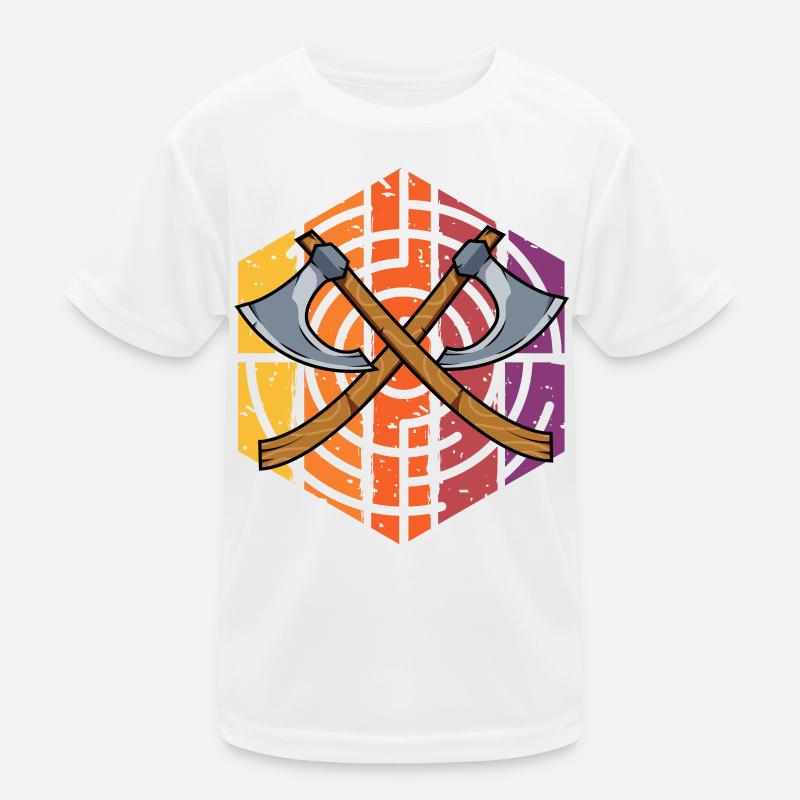 Lancer de hache rétro T-shirt sport Enfant