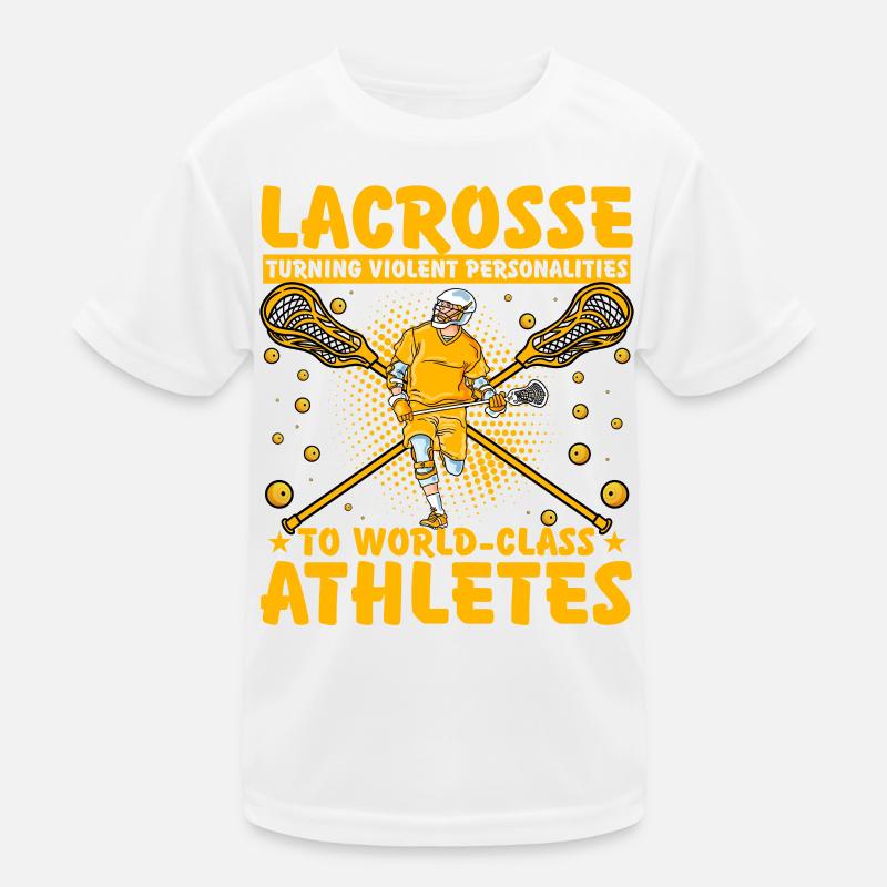 Lacrosse Lustiger Spruch Kinder Funktions-T-Shirt
