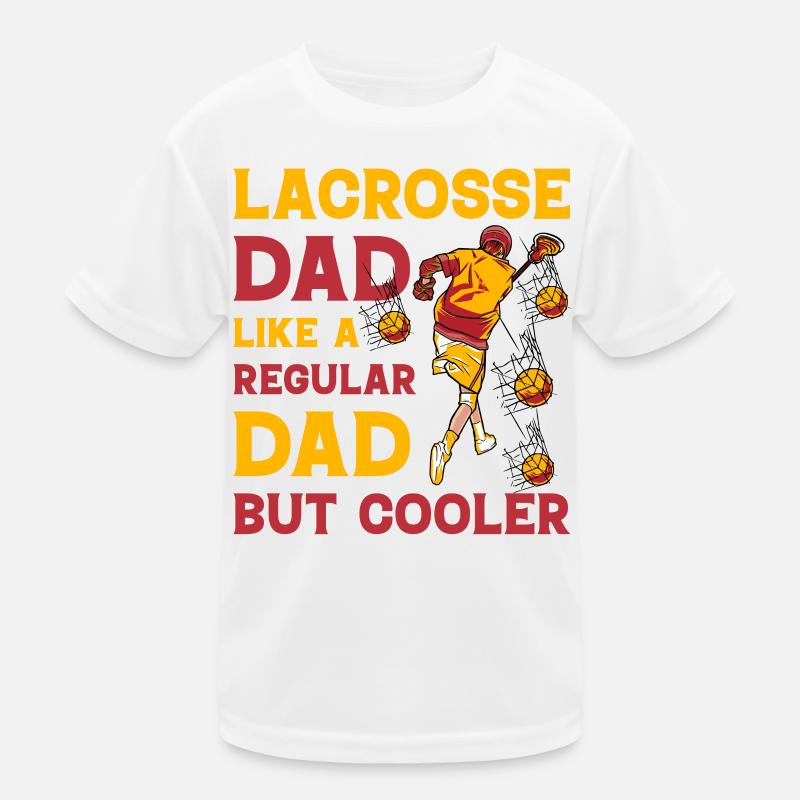 Lacrosse dad like a regular Dad but Cooler Kinder Funktions-T-Shirt