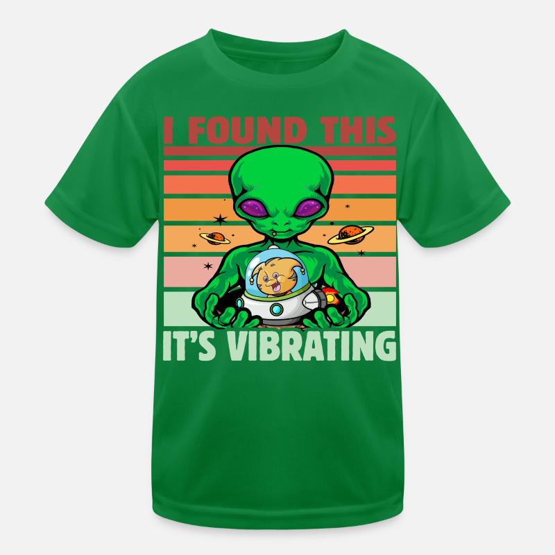I found this it's vibrating Alien Kinder Funktions-T-Shirt