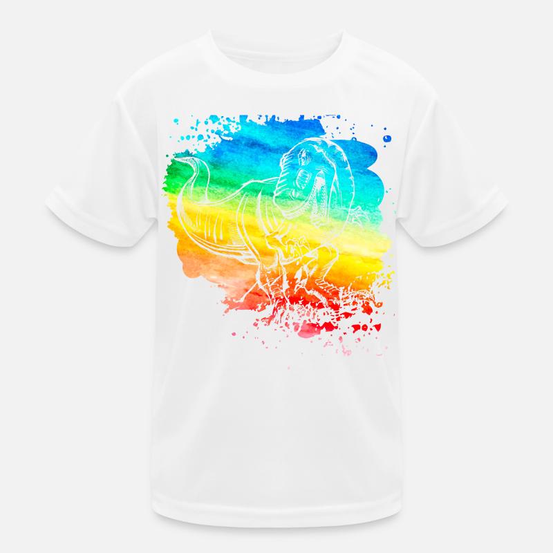 Dinosaur - Kids Functional T-Shirt - white
