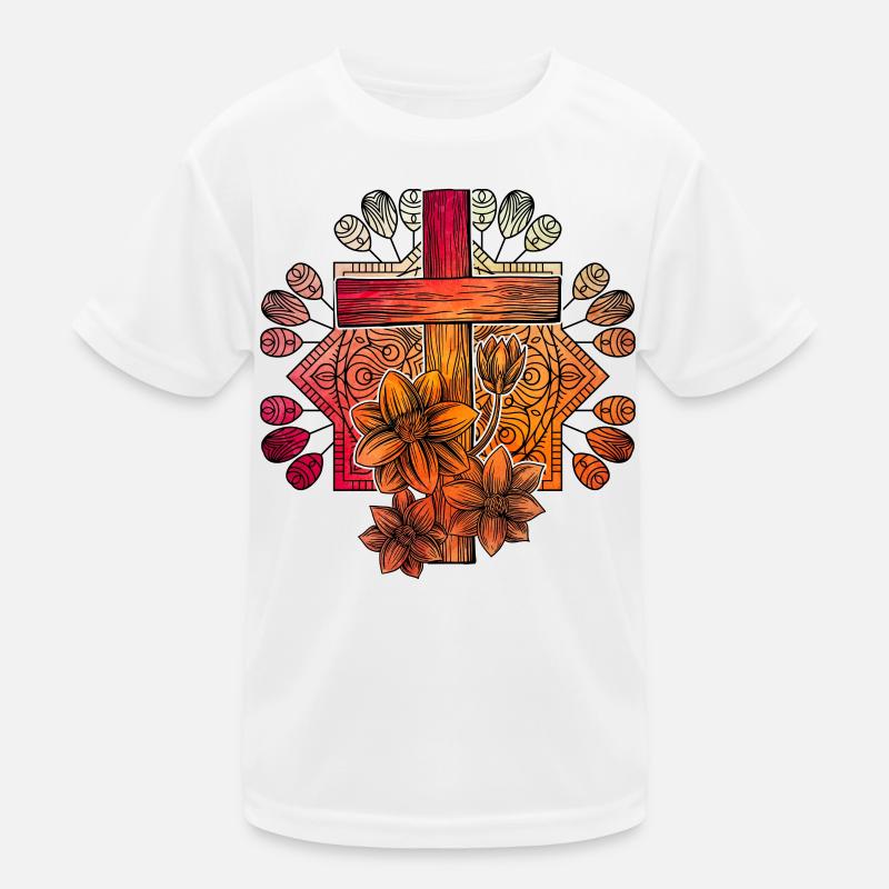 Croix du christianisme T-shirt sport Enfant