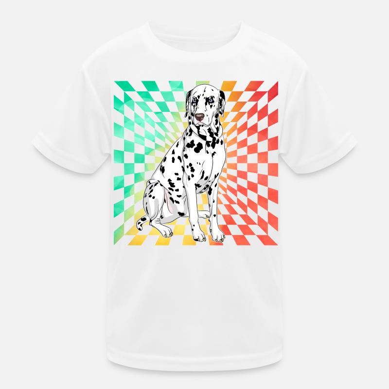 Dalmatiner Retro Kinder Funktions-T-Shirt