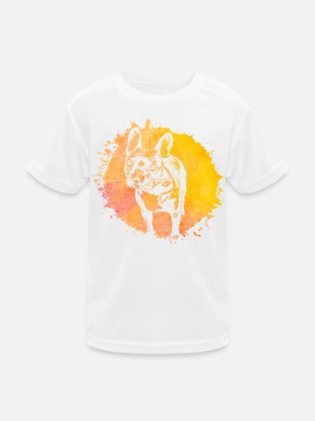 French Bulldog - Kids Functional T-Shirt - white