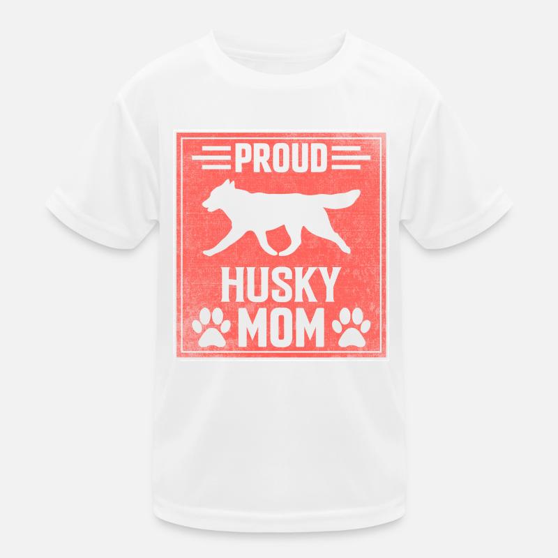 Proud Husky Mom Kinder Funktions-T-Shirt