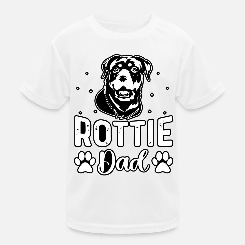 Rottie Dad Kinder Funktions-T-Shirt