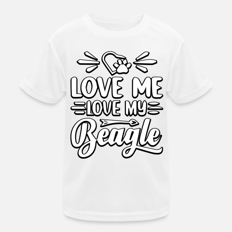 Aime-moi aime mon beagle T-shirt sport Enfant