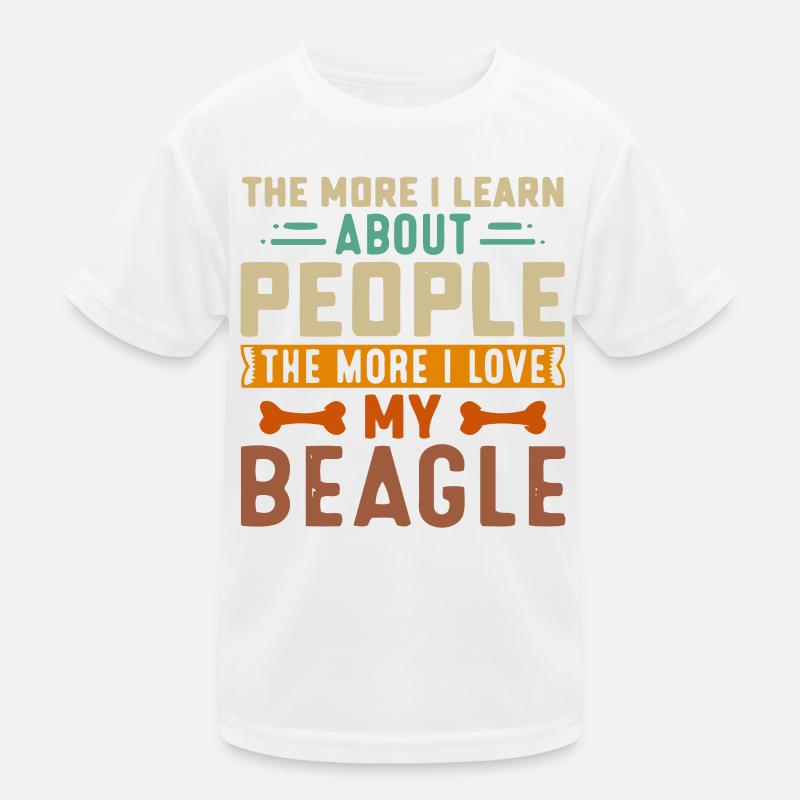 Lustiger Spruch Beagle Hunde Kinder Funktions-T-Shirt
