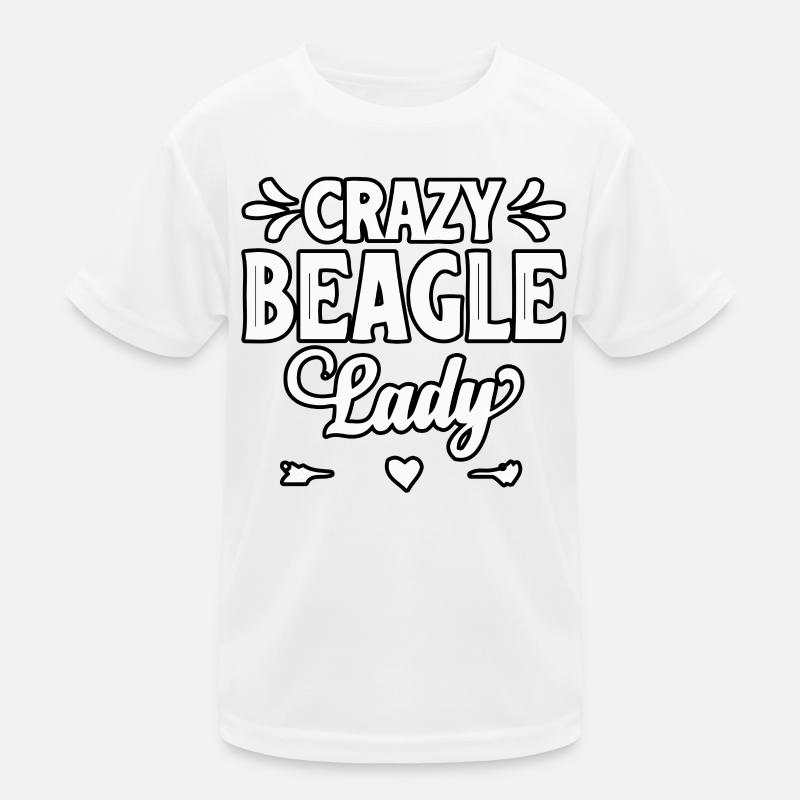 Dame folle beagle T-shirt sport Enfant