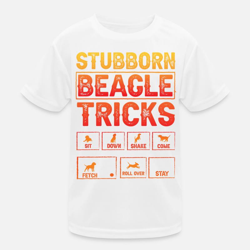 Stubborn Beagle Tricks Kinder Funktions-T-Shirt