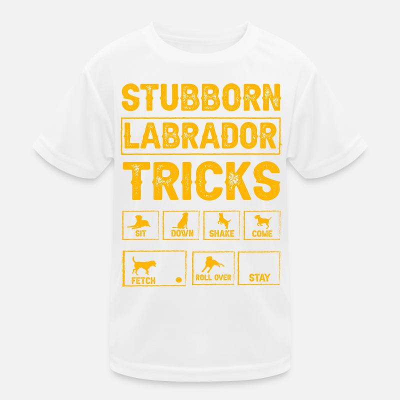 Stubborn labrador tricks Kinder Funktions-T-Shirt