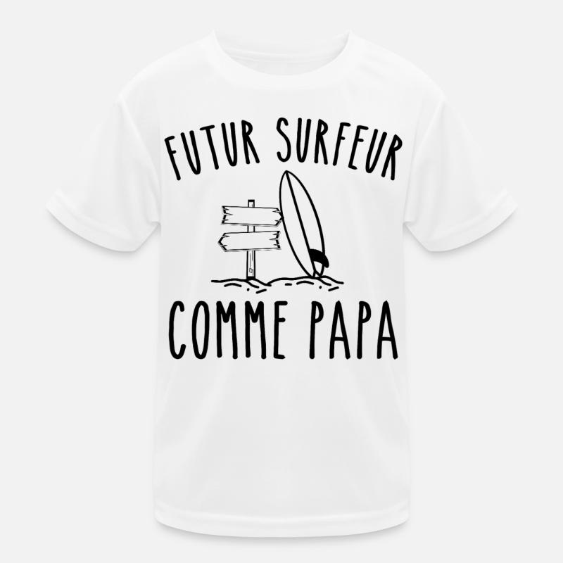 Future surfer like dad Kids Functional T-Shirt