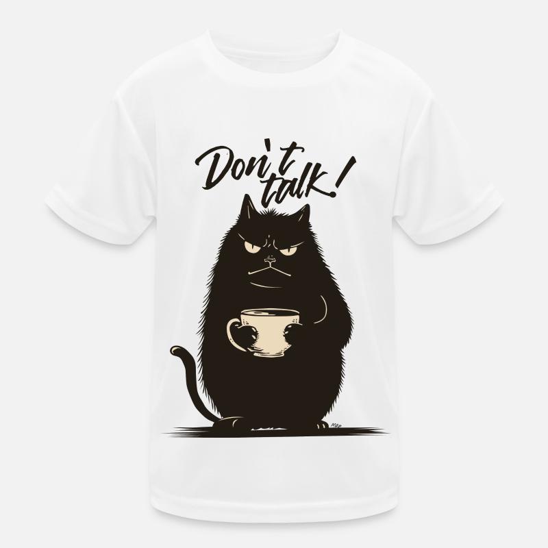 Mr Catnip - Don't talk! Kids Functional T-Shirt