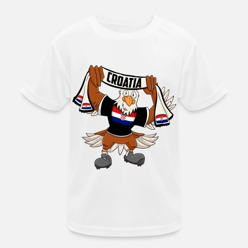 Croatie Eagle T-shirt sport Enfant