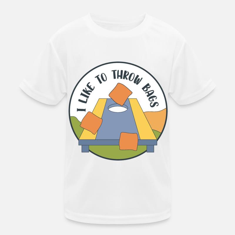 Sacs à lancer Ironic Hobby Sports Cornhole Player T-shirt sport Enfant