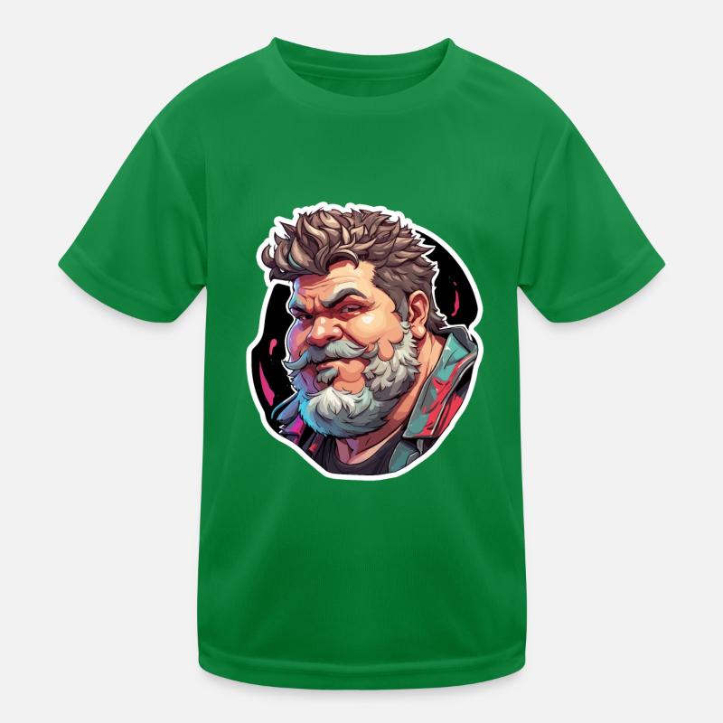 Typ / Kerl / Mann / Männlich / Bart / Porträt Kinder Funktions-T-Shirt
