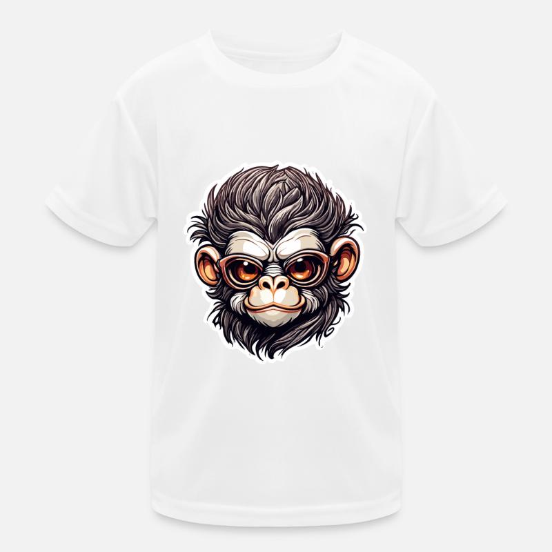Affe / Tier / Zoo / Schimpanse / Wild / Comic Kinder Funktions-T-Shirt