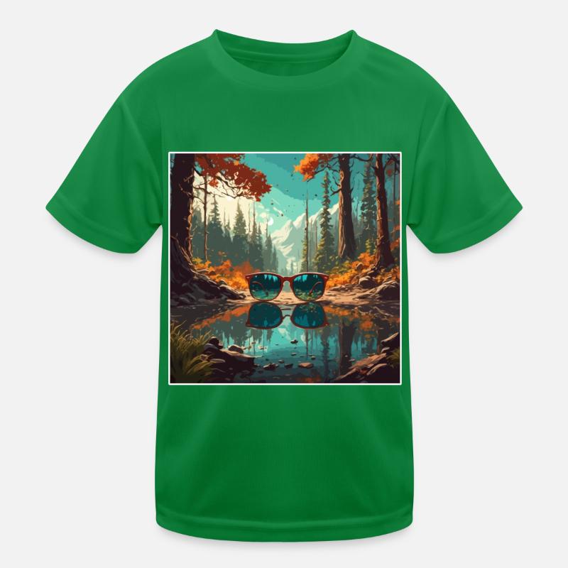 Sunglasses / Reflection / Forest / Reflection Kids Functional T-Shirt