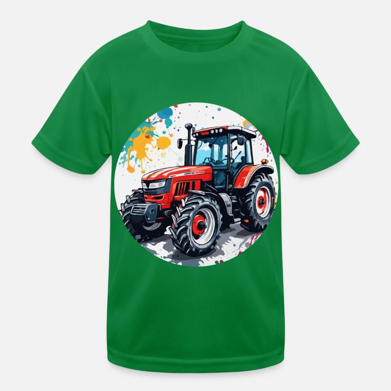 Tractor / Agriculture / Farmer / Field Work Kids Functional T-Shirt