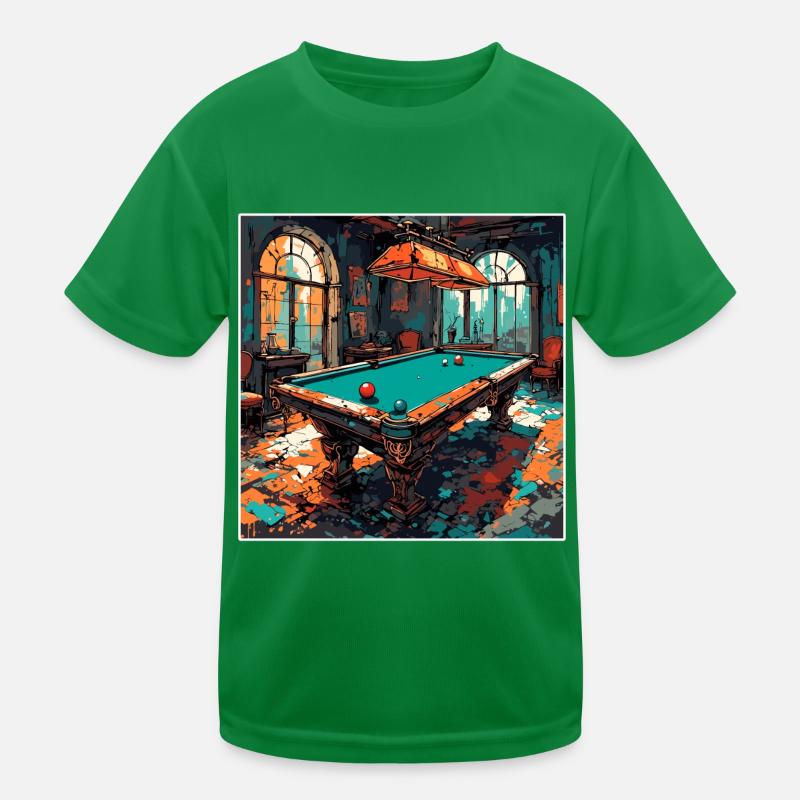 Billard / Boule de billard / 8 boules / billard / Kö T-shirt sport Enfant