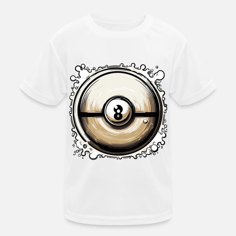 Billard / Boule de billard / 8 boules / billard / Kö T-shirt sport Enfant
