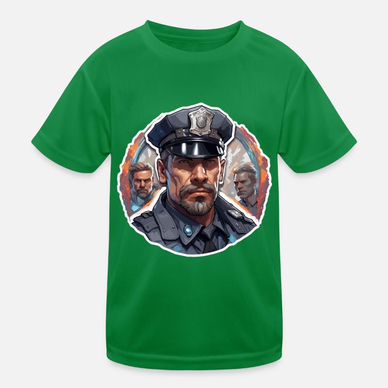 Polizei / Einsatz / Beruf / Job / Einsatzkräfte Kinder Funktions-T-Shirt