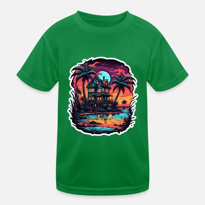 Plage / Île / Vacances / Été / Soleil / Mer T-shirt sport Enfant