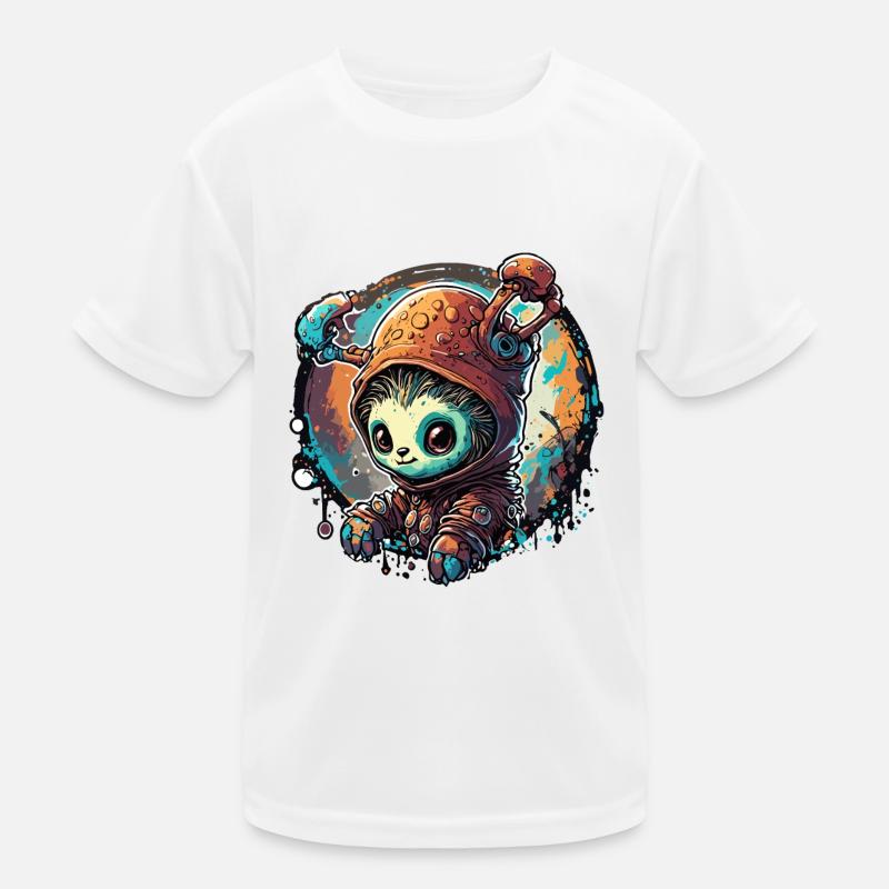 Astronaut / Weltall / Tier / Igel / Raumschiff Kinder Funktions-T-Shirt
