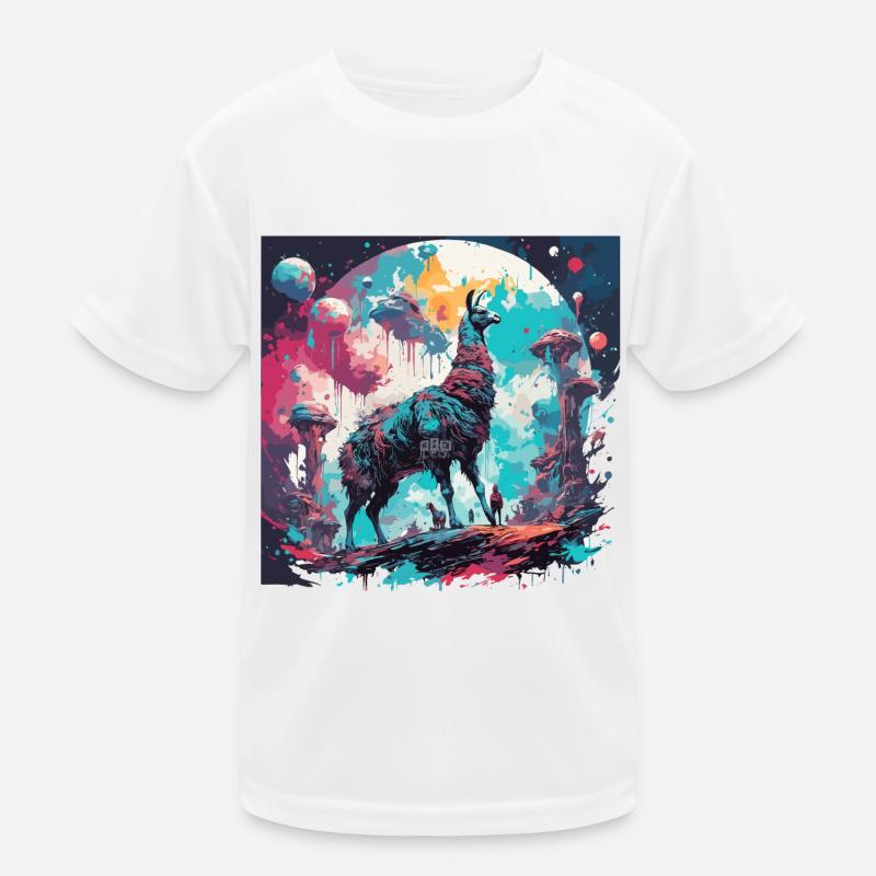 Astronaut / Space / Space / Spaceship / Llama Kids Functional T-Shirt