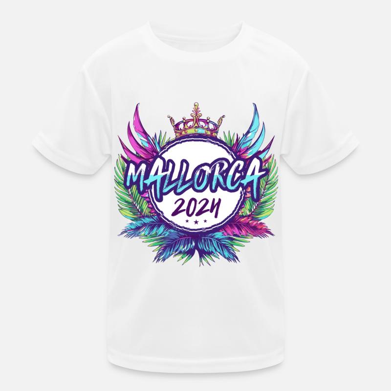 Mallorca 2024 Bunt Kinder Funktions-T-Shirt