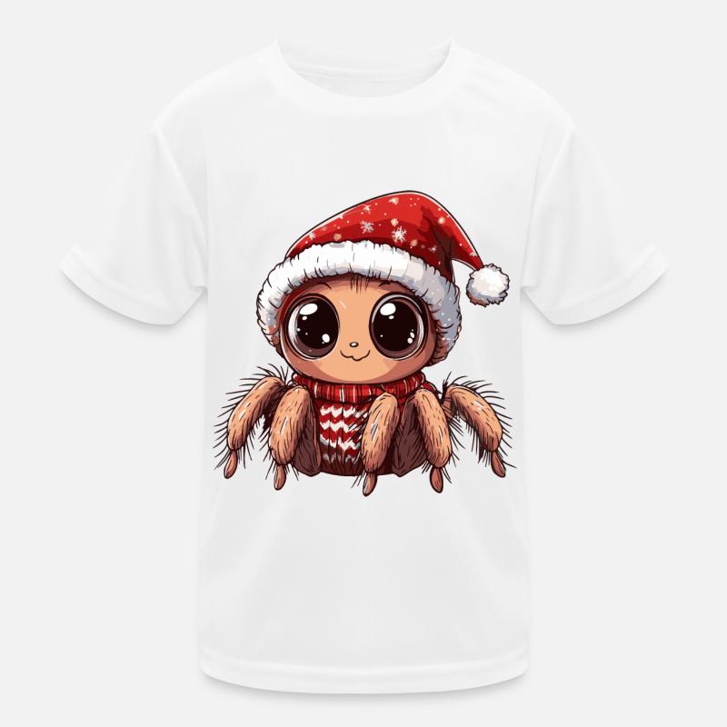 Tarantula Weihnachten Spinne Kinder Funktions-T-Shirt