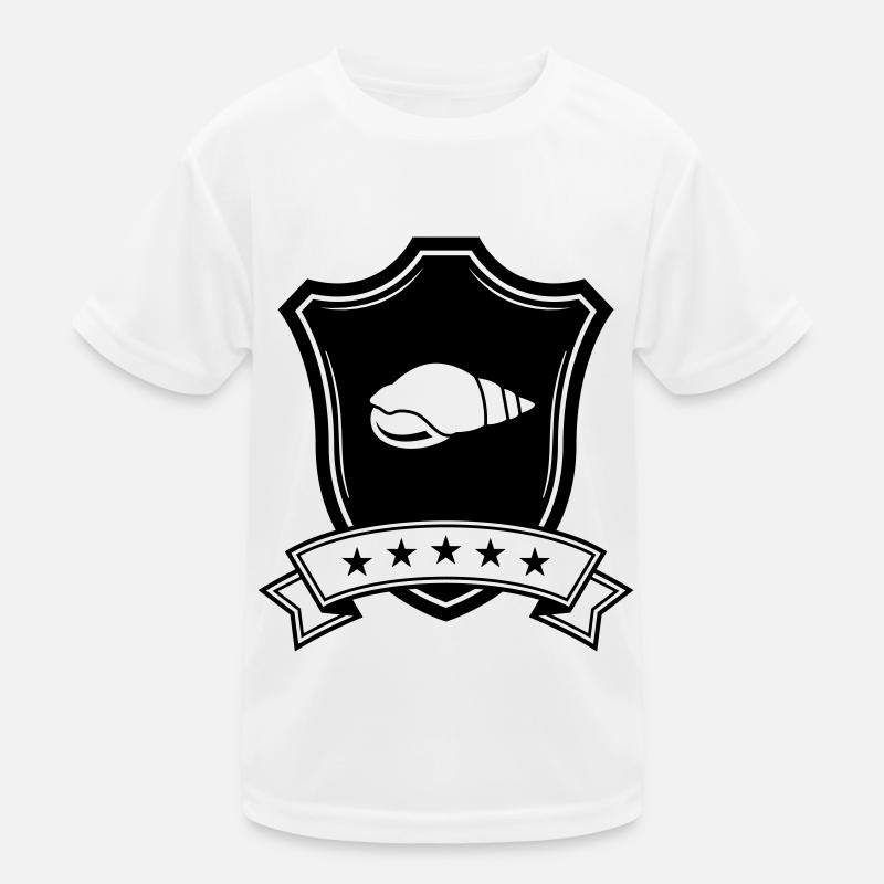Muschel Wappen Kinder Funktions-T-Shirt