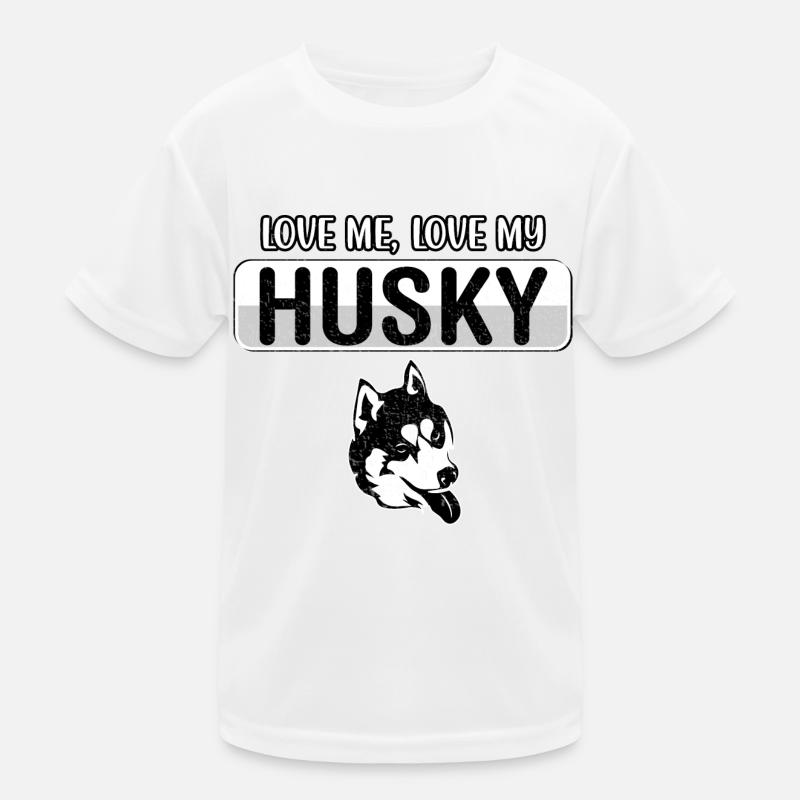 Aime-moi Aime mon Husky T-shirt sport Enfant