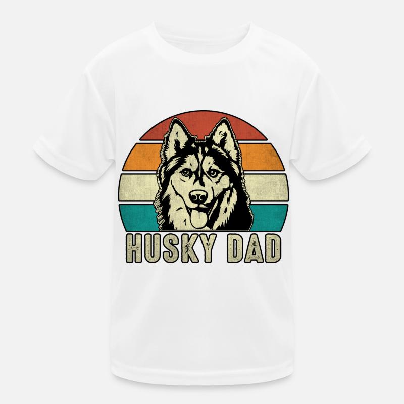 Husky Dad Kinder Funktions-T-Shirt