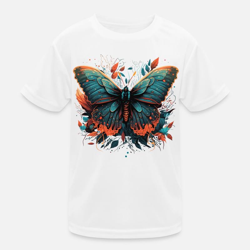 Lebhafter Schmetterling Kinder Funktions-T-Shirt