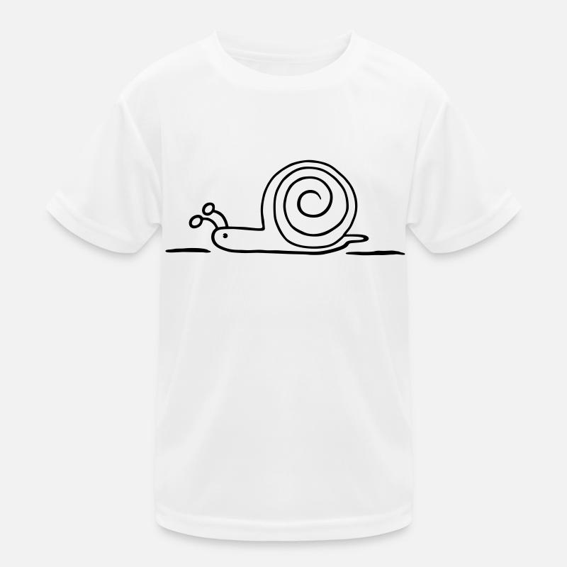 Schnecke Kinder Funktions-T-Shirt