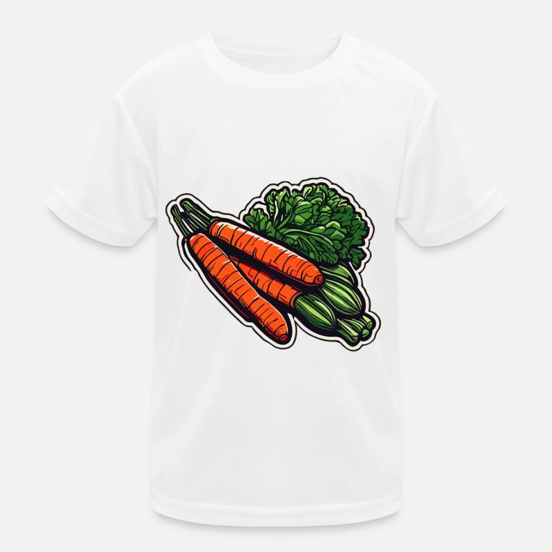 Lebensmittel / Gemüse / Markt / Vitamine / Design Kinder Funktions-T-Shirt