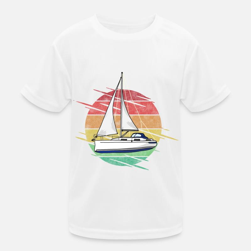 Segelboot Kinder Funktions-T-Shirt