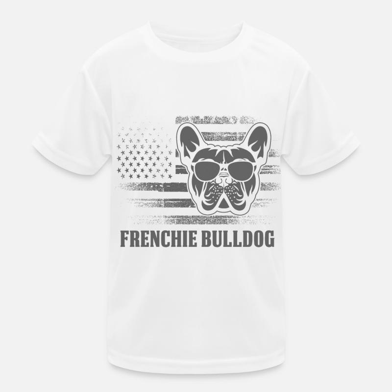 Frenchie Bulldog Kinder Funktions-T-Shirt