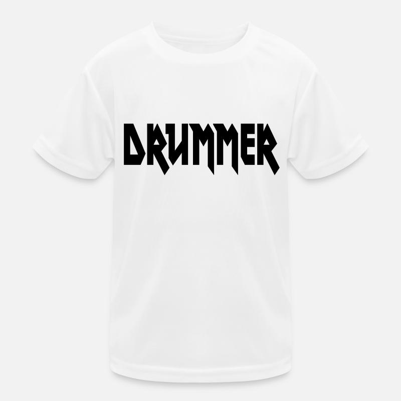 Drummer Kids Functional T-Shirt
