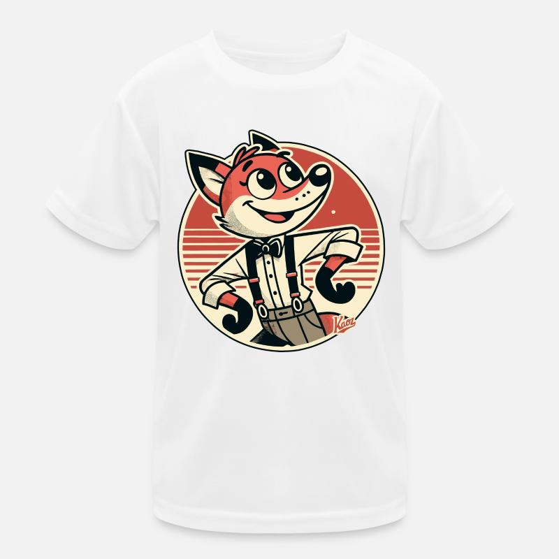 Funny and charming fox Kids Functional T-Shirt